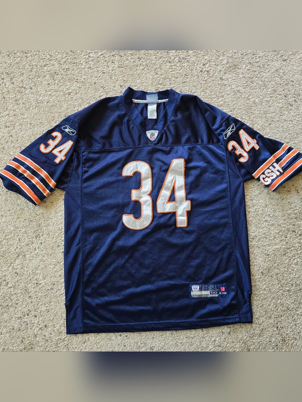Chicago Bears #34 Navy Football Jersey. Walter Payton